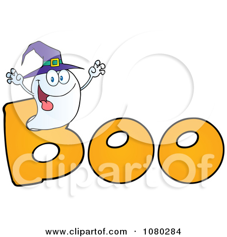 Royalty Free  Rf  Clipart Illustration Of A Goofy Blue Halloween Ghost