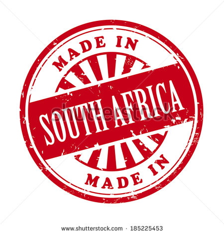 Stamp With The Text Made In South Africa Written Inside   Stock Vector