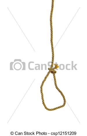 Stock Photo   Hangman Knot On Gold Rope   Stock Image Images Royalty    