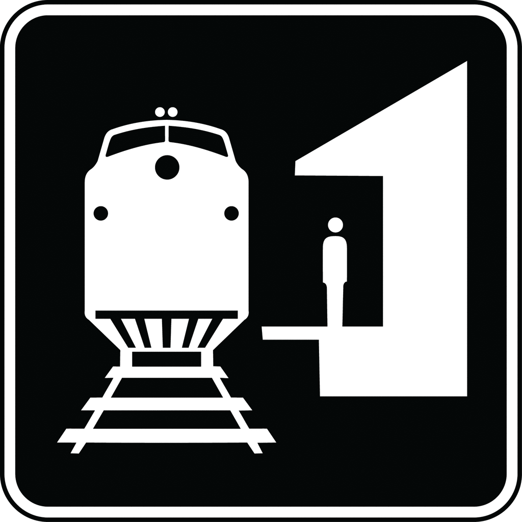 Train Station Black And White   Clipart Etc