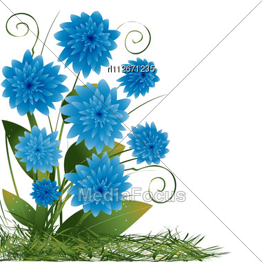 Blue Flowers S   