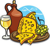 Cheese Board Illustrations And Clipart