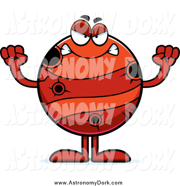 Clip Art Of A Mad Red Planet Mercury By Cory Thoman    374