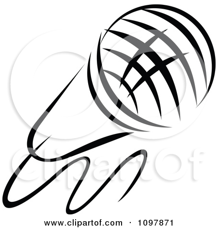 Clipart Black And White Singers Microphone 1   Royalty Free Vector