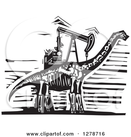 Clipart Of A Black And White Woodcut Apatosaurus Or Brontosaurus