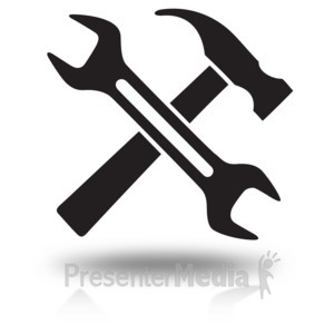 Id  15780   Construction Tools Cross Icon   Presentation Clipart