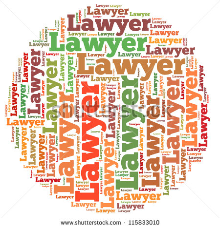 Lawyer Info Text Graphics And Arrangement Concept On White Background