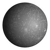 Mercury Planet White Background