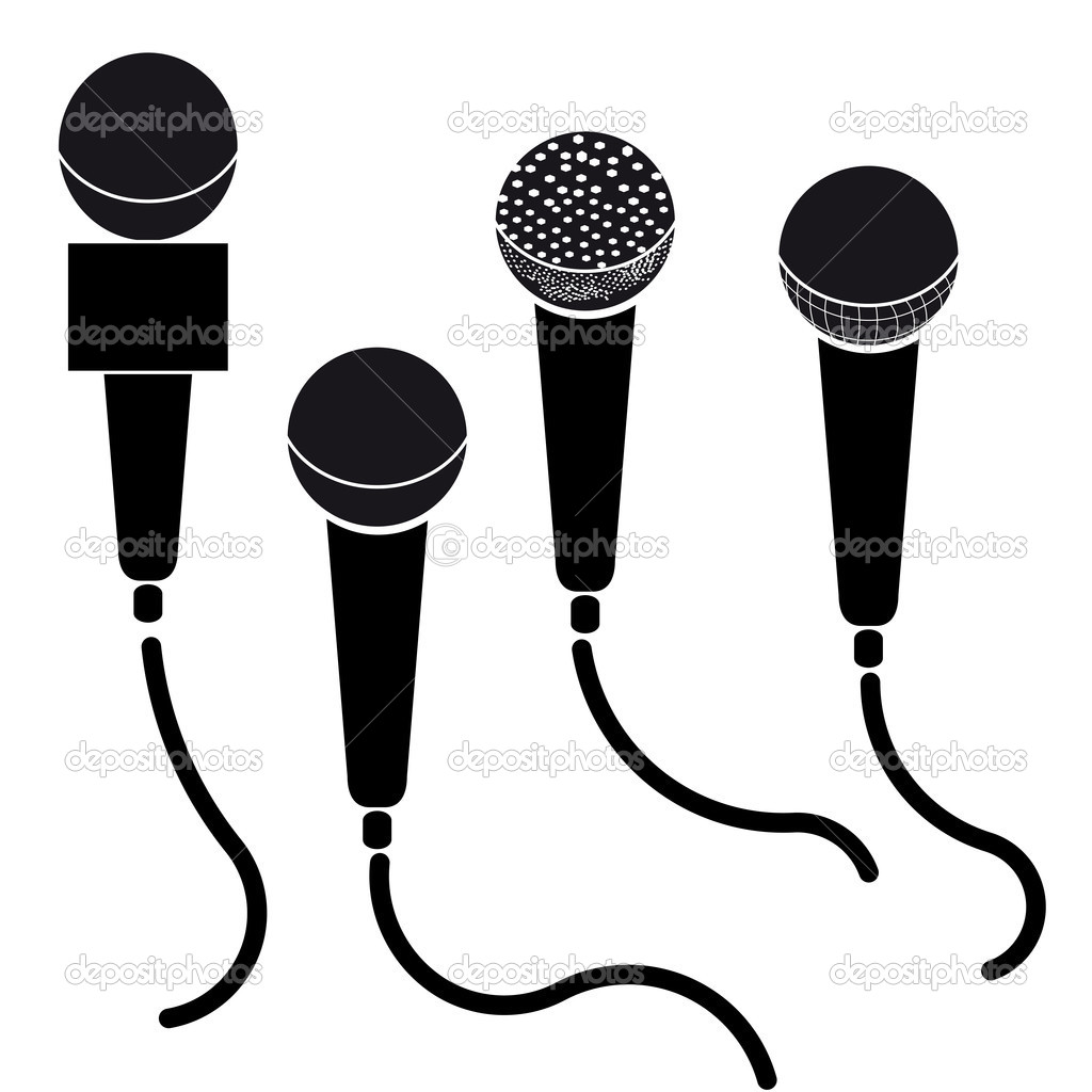 Microphone Black And White   Clipart Panda   Free Clipart Images