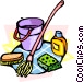 Mops And Pails Cleaning Materials   Coolclips Clip Art