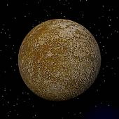 Planet Mercury Clipart Mercury Planet And Stars   3d