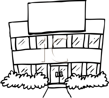 School Building Black And White   Clipart Panda   Free Clipart Images
