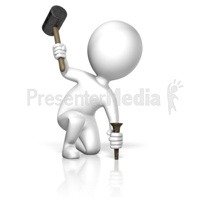 Stake In The Ground   3d Figures   Great Clipart For Presentations