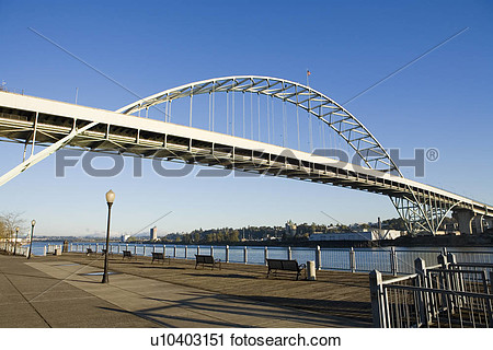 Stock Photography   Fremont Bridge In Portland Oregon  Fotosearch