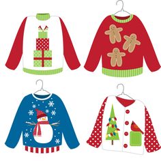 Ugly Christmas Sweaters On Pinterest   Clip Art Christmas Sweaters