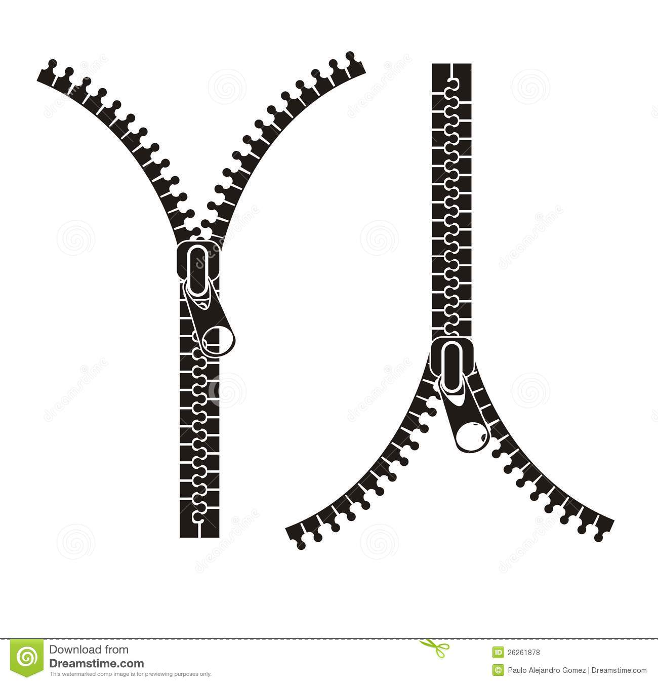 Zipper Clipart Black And White Black Silhouette Zippers