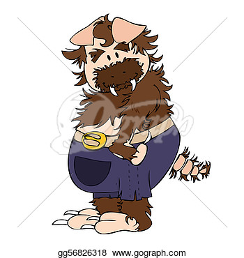 Clip Art   Werewolf Pig   Stock Illustration Gg56826318
