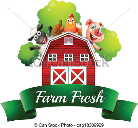 Farm Fresh Labels Clip Art