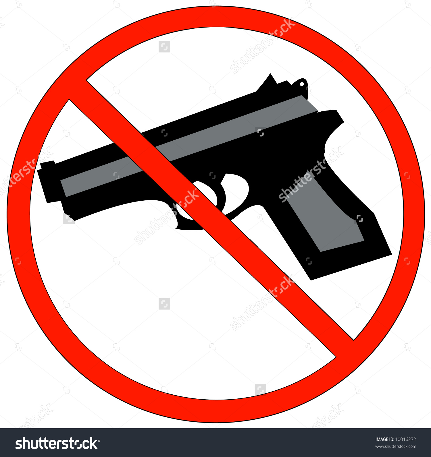 Not Allowed Sign Clip Art  X3cb X3eno X3c B X3e Firearms Stock Vectors