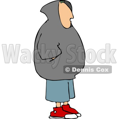 Teenage Boy Wearing A Hoodie Clipart   Djart  4658