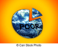 The Rich Poor Divide   Concept Image Showing The Divide
