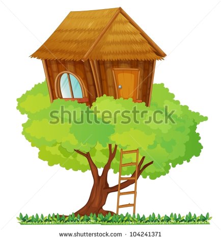 Vector Download   Illustration Of A Small Tree House