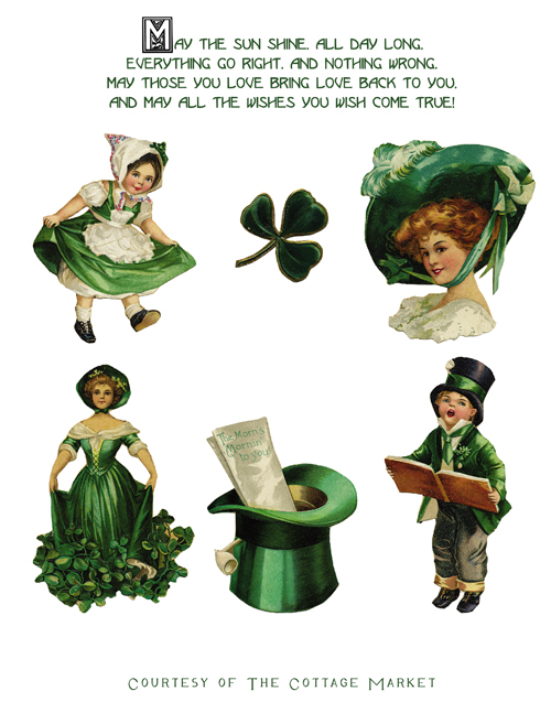 Vintage St  Patrick S Day Clip Art   Happy Holidays 2014