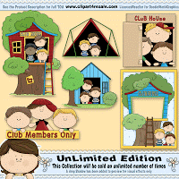 Web Studio Blog  Club House Kids 1   Whimsical Clip Art By Alice Smith