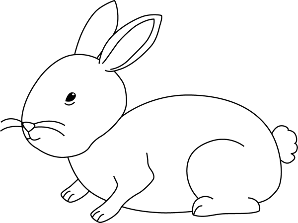 Black And White Bunny Rabbit Clip Art   Black And White Bunny Rabbit