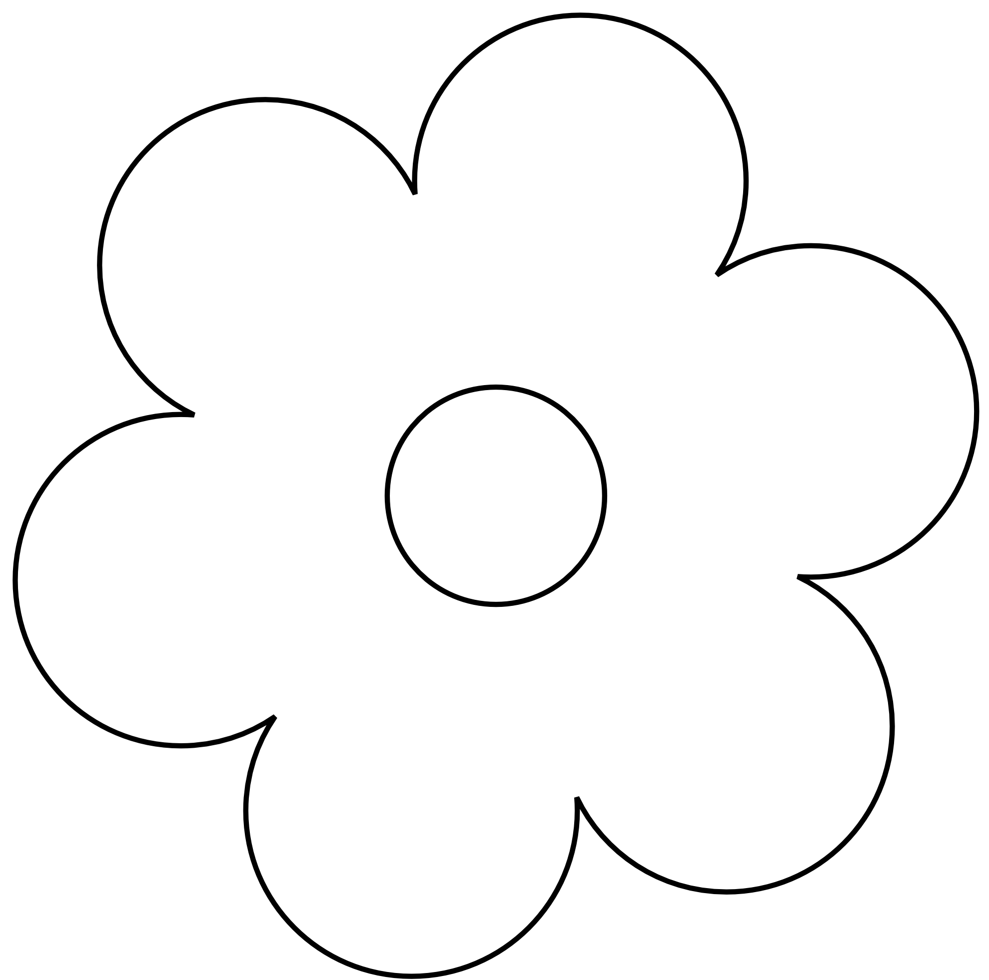 Black And White Flower Clipart