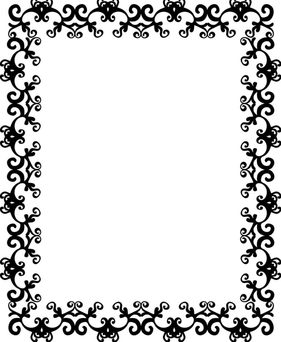 Black And White Pattern Border Pictures 2