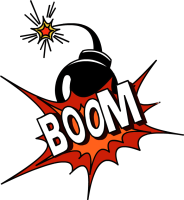 Boom Text With Shiny Bomb   Free Clip Arts Online   Fotor Photo Editor