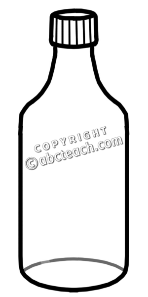 Clip Art Food Containers Bottle B W Food Illustration Black And White