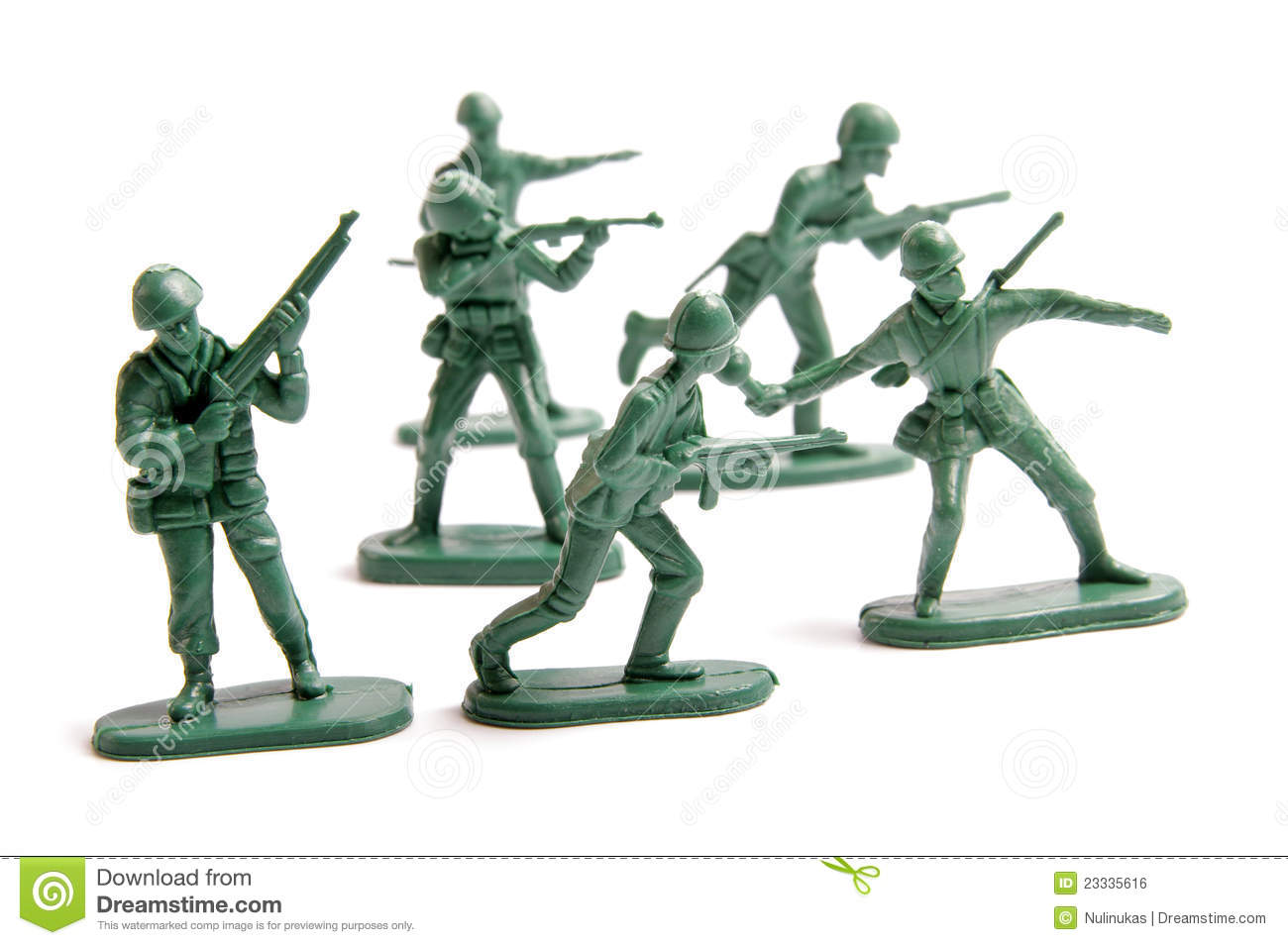 Green Toy Army Royalty Free Stock Image   Image  23335616