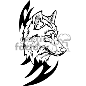 Hand Drawing Animal Wolf Outline Vector Car Pictures