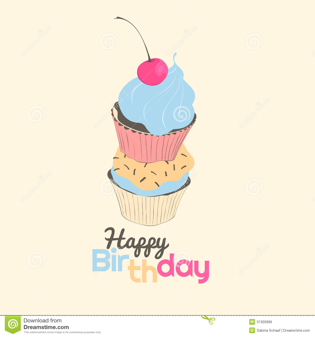 Happy Birthday Cupcake Clipart   Fun Time Website