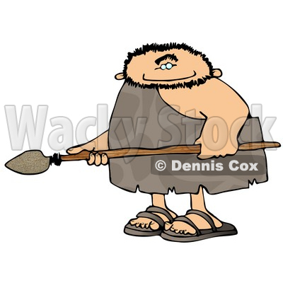 Hunting For Animals With A Spear Clipart Picture   Djart  6060