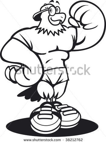 Jungle Gym Clipart Black And White Stock Vector Gym Eagle Black And