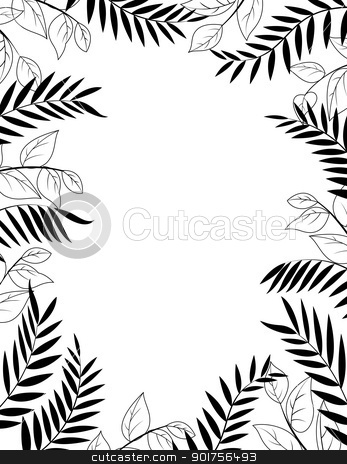 Jungle Silhouette Stock Vector Clipart Vector Illustration Of Jungle
