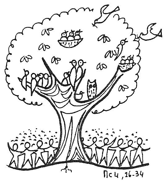 Mustard Seed Tree Clip Art Parable Of The Mustard Seed Coloring Page