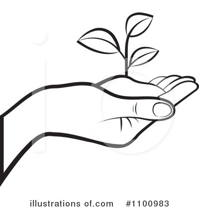 Plant Clipart Black And White Black And White Plant Clip