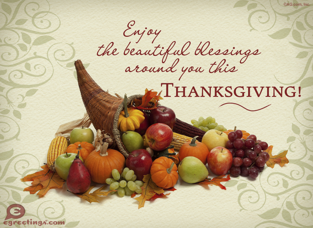 Thanksgiving Blessings Enjoy God S Blessings