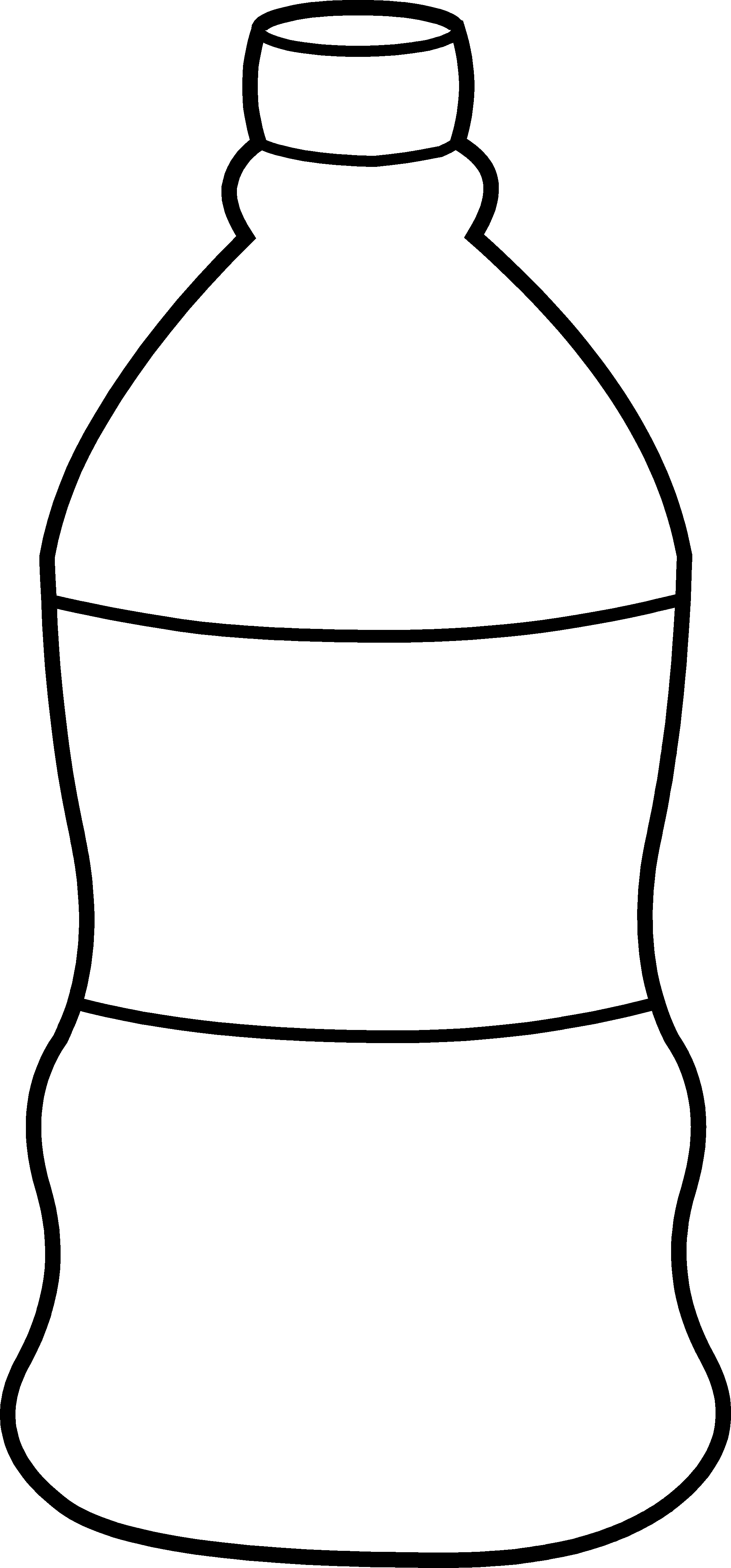 Water Bottle Clipart Black And White   Clipart Panda   Free