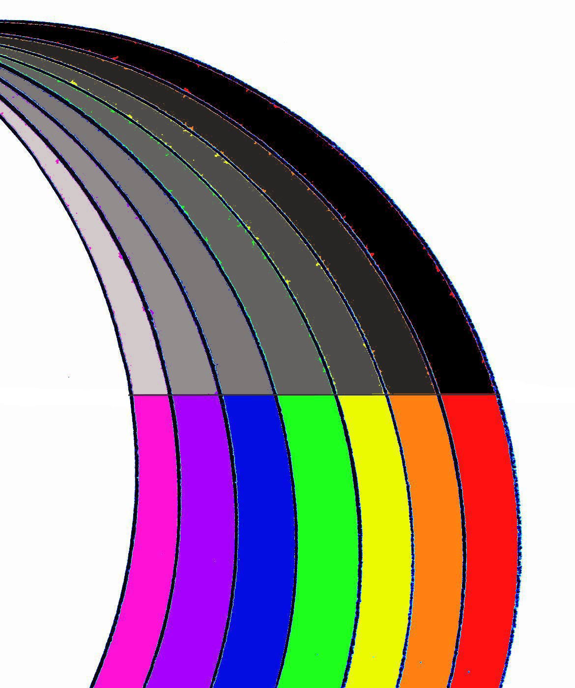 Black And White Rainbow Outline   Clipart Panda   Free Clipart Images