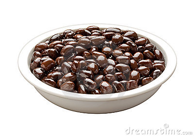 Bowl Of Black Beans  With Clipping Path  Stock Photos   Image  7145373