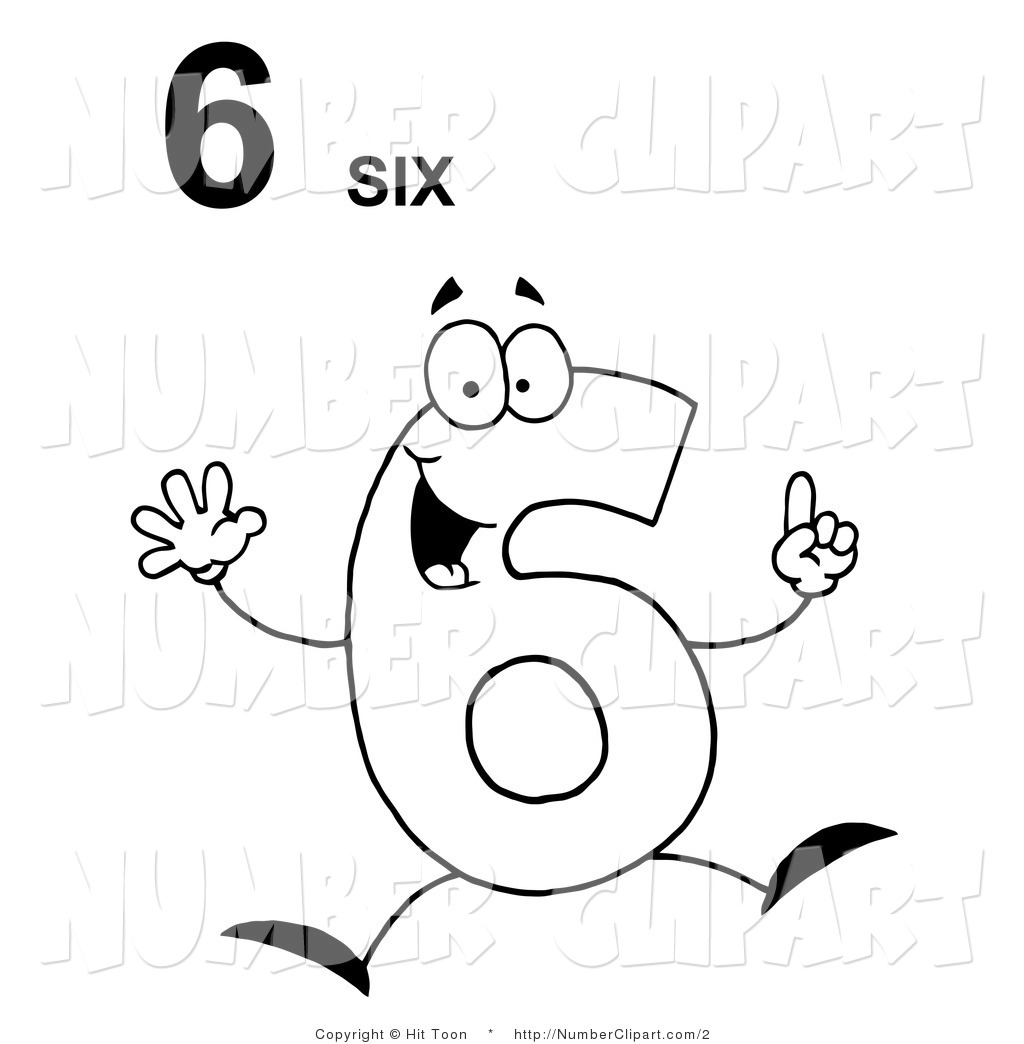 Clip Art Black And White Number