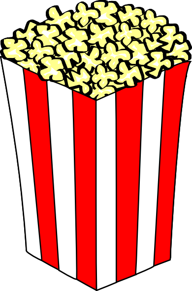 Clker Clipart Popcorn Black And White Html
