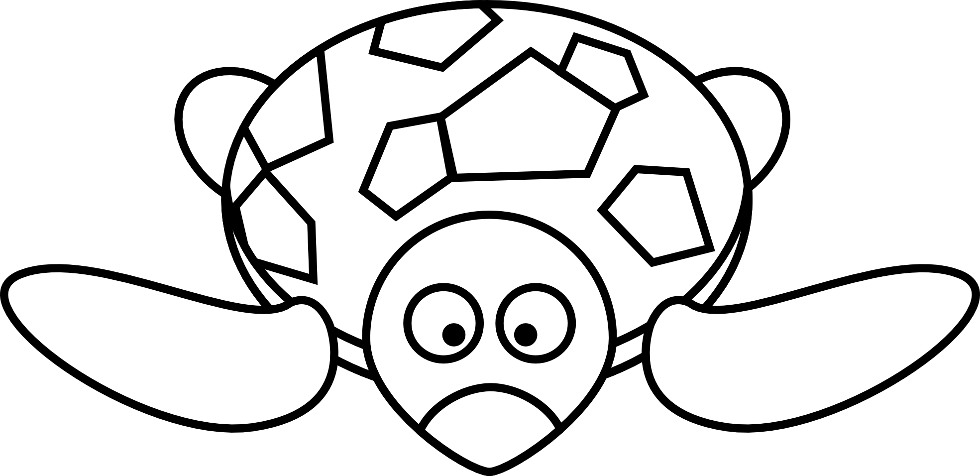 Cute Turtle Clipart Black And White   Clipart Panda   Free Clipart