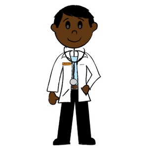 Doctor Clipart Image   Clip Art Illustration Of An African American