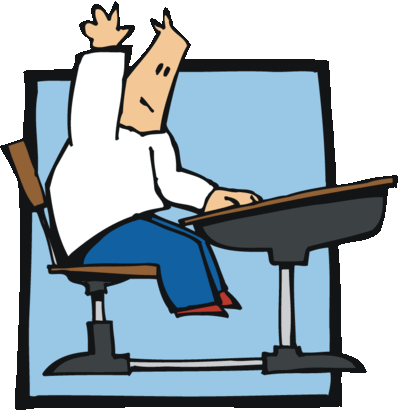 Good Student Sitting At Desk Clipart   Clipart Panda   Free Clipart